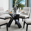 Round Glass Dining Table Y82190