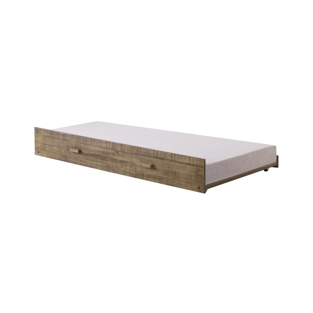 Rustic Driftwood Kids Front Porch Trundle W1424