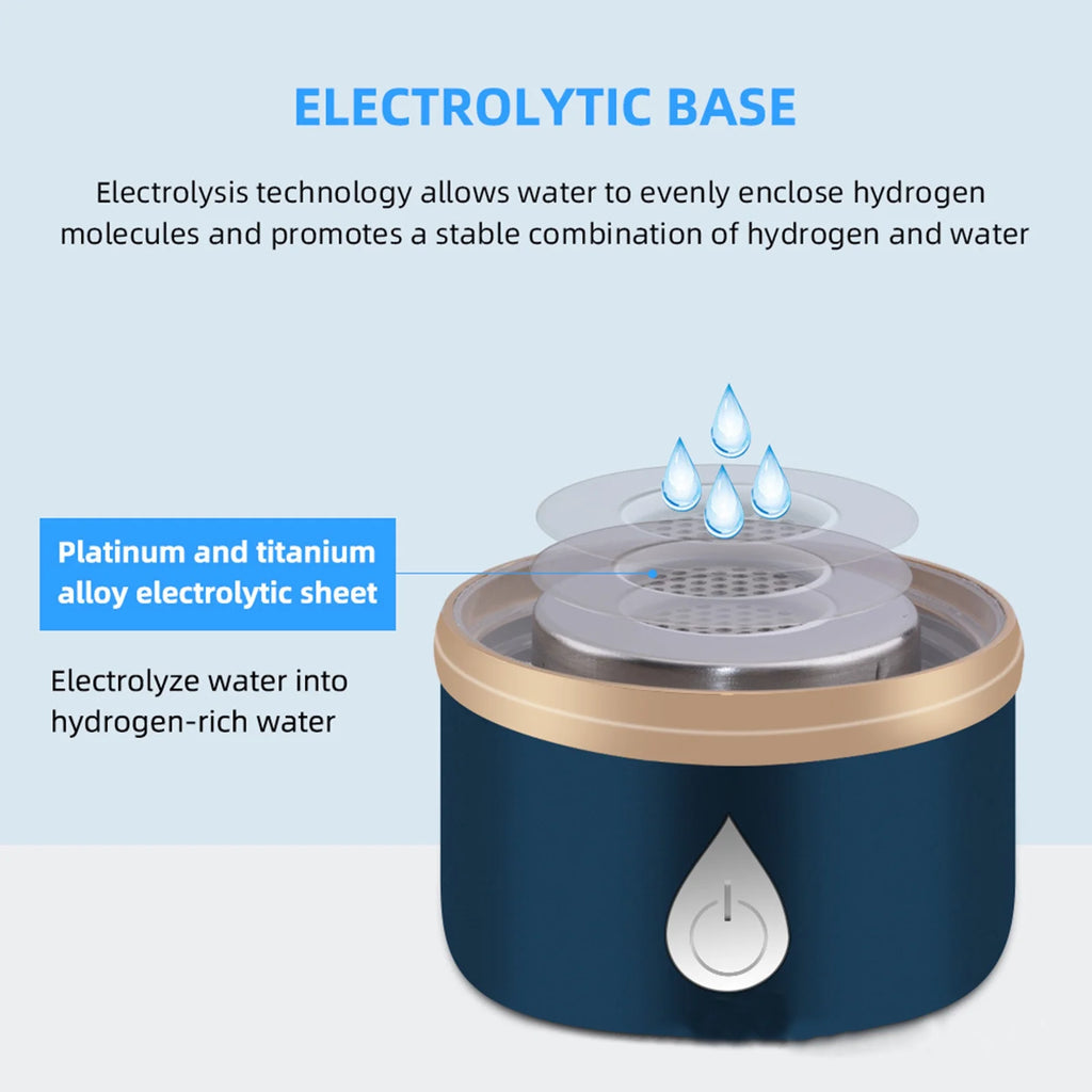 420ml Portable Hydrogen-Rich Generator Bottle Glass Cup W454