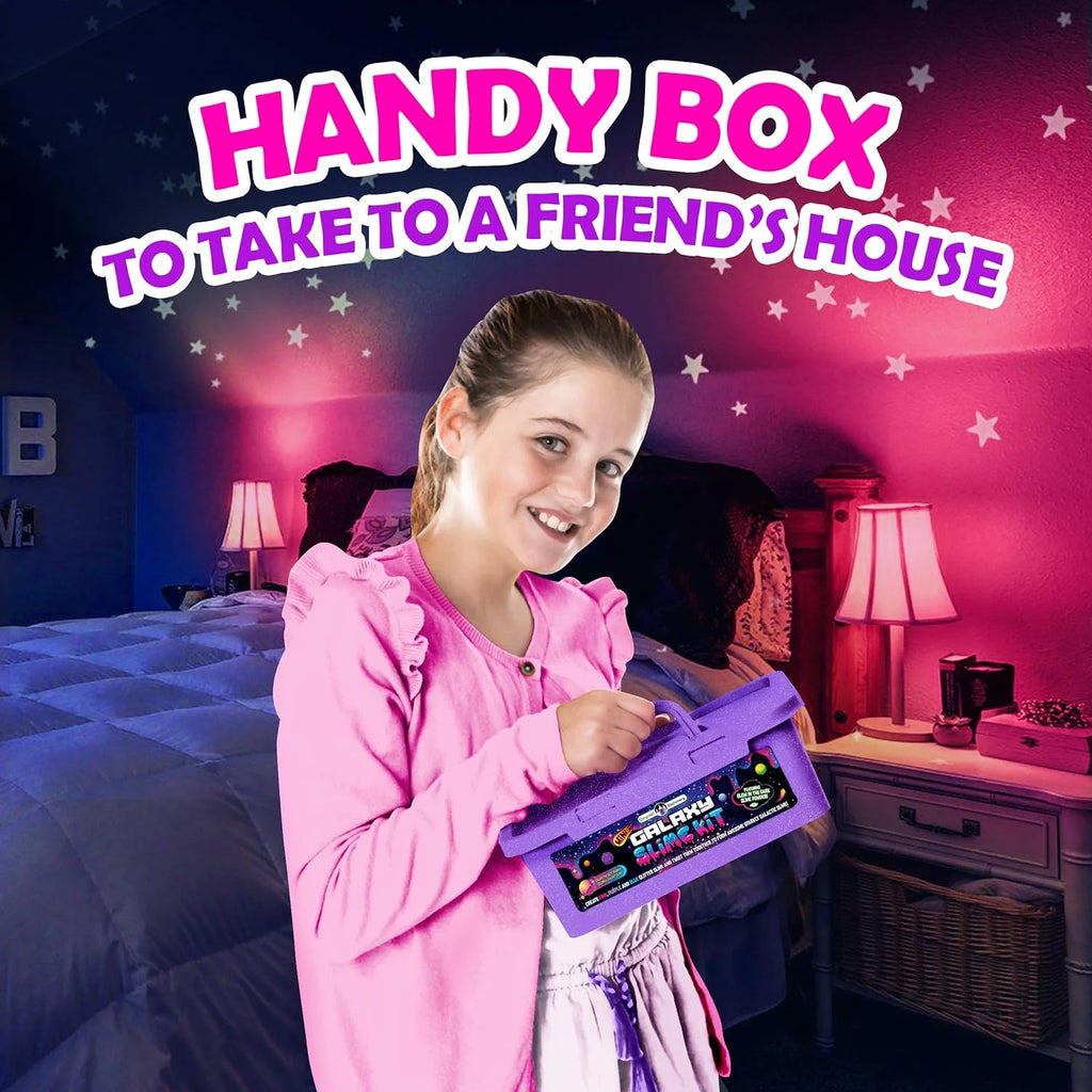 Mini Galaxy Slime Kit with Glitter, Glow in The Dark Powder S808266