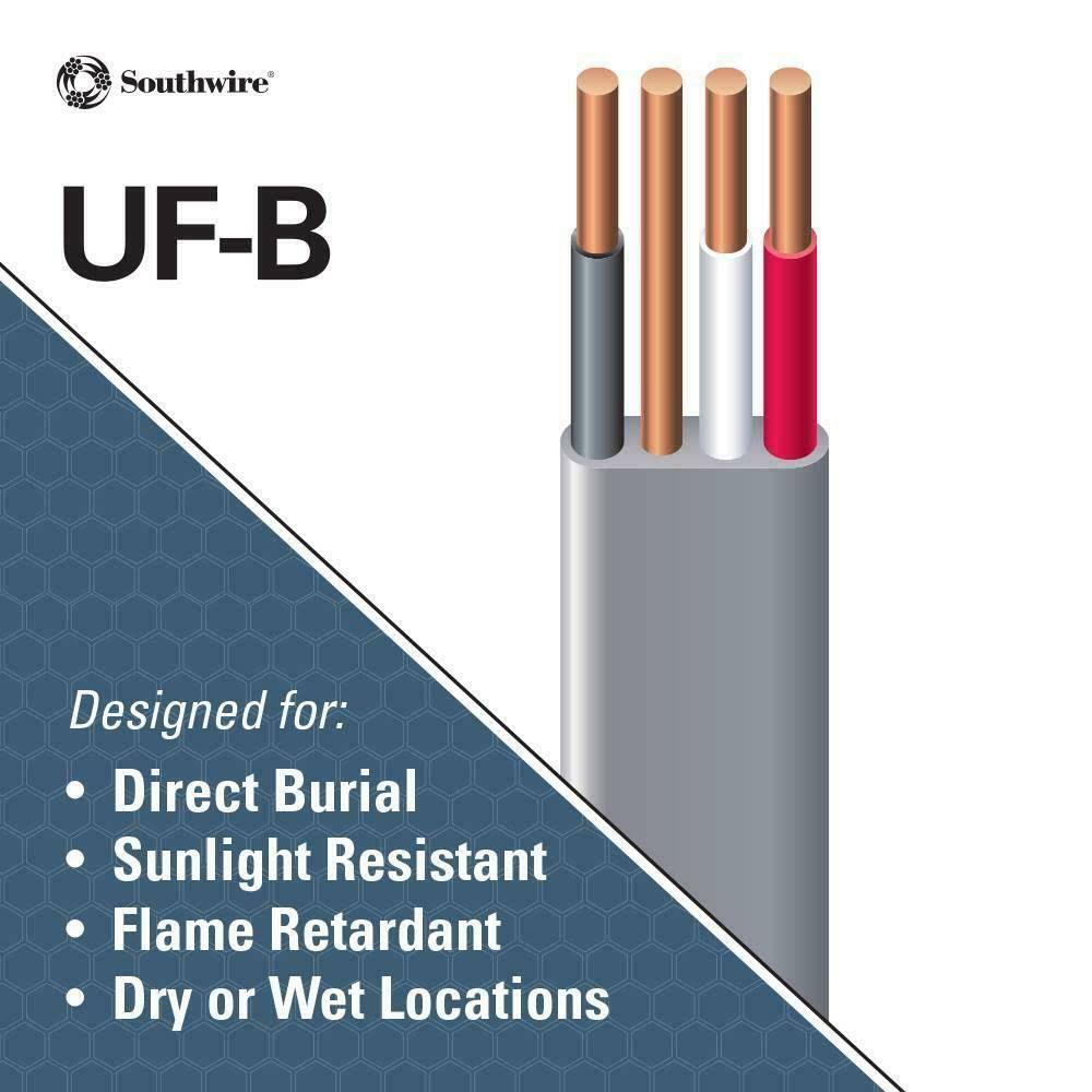 Underground Cable, 3 Gnd, 8AWG, 25ft P892