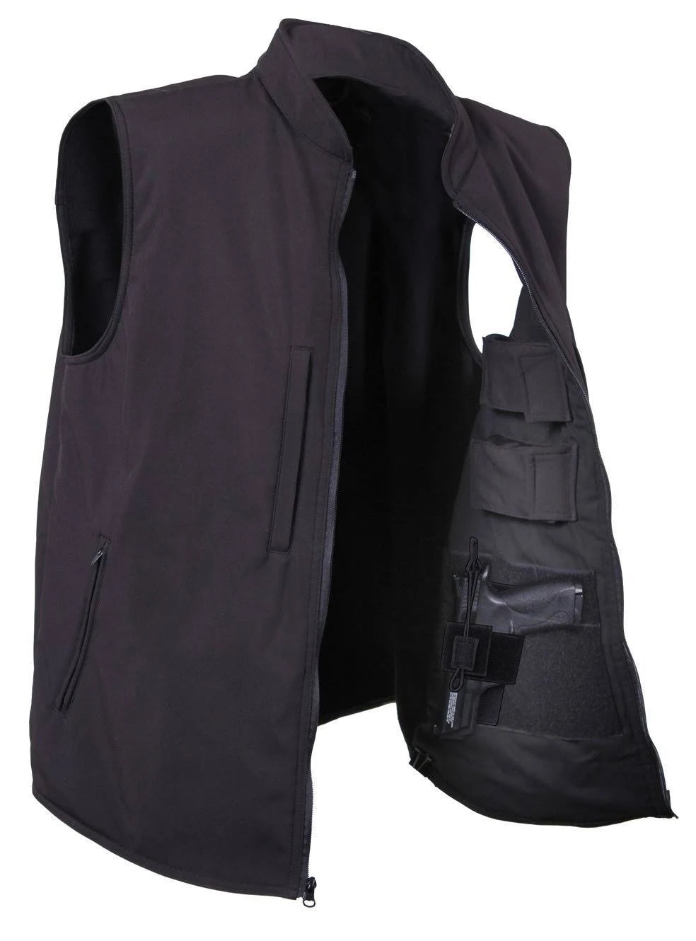 Black Soft Shell Vest W2547