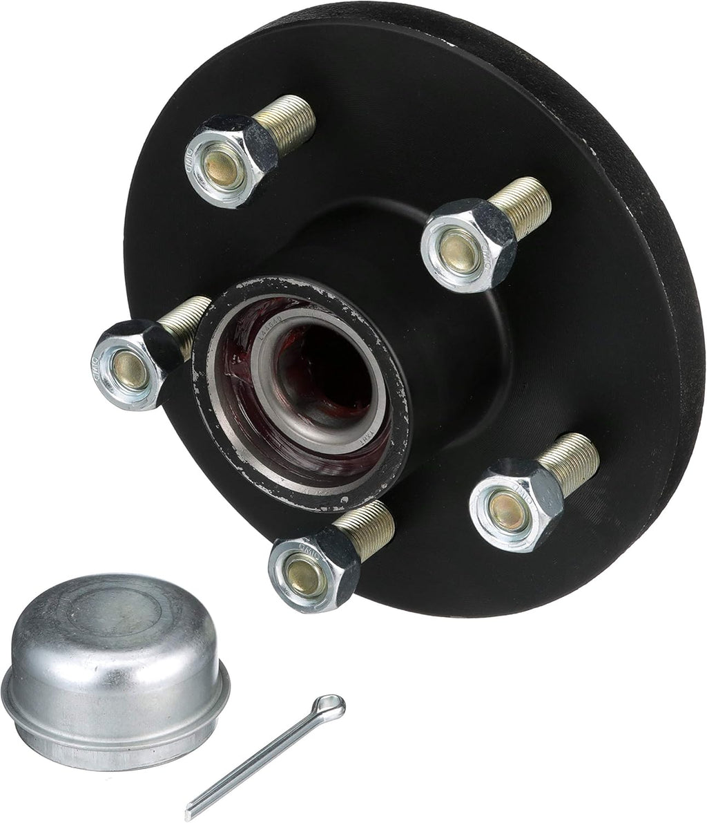 Black Painted Tapered Boat Trailer Wheel Hub Kit Pack of 2 B1289
