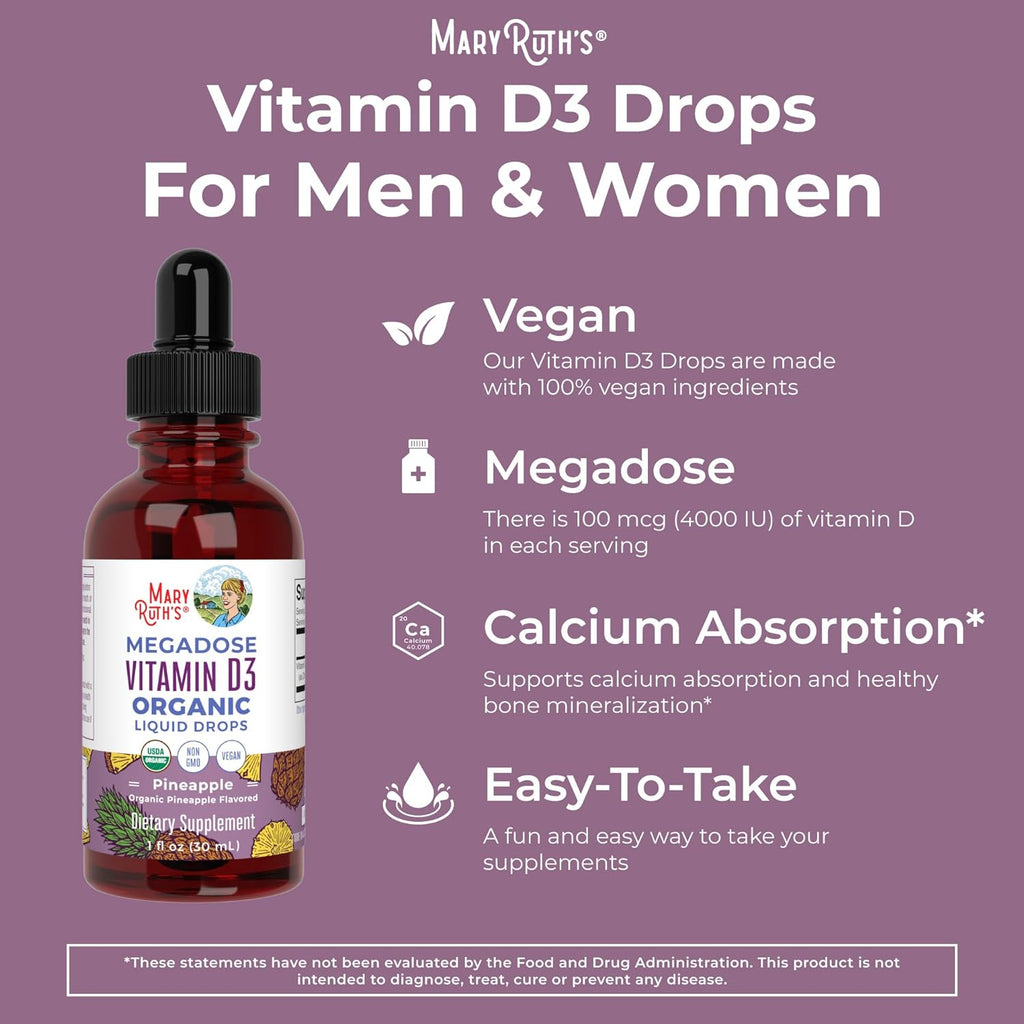 Vitamin D3 Organic Liquid Drops 30 mL V133