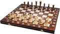 Handmade Wooden Chess Set with 16 Inch Board and Hand Carved Chess Pieces H67107