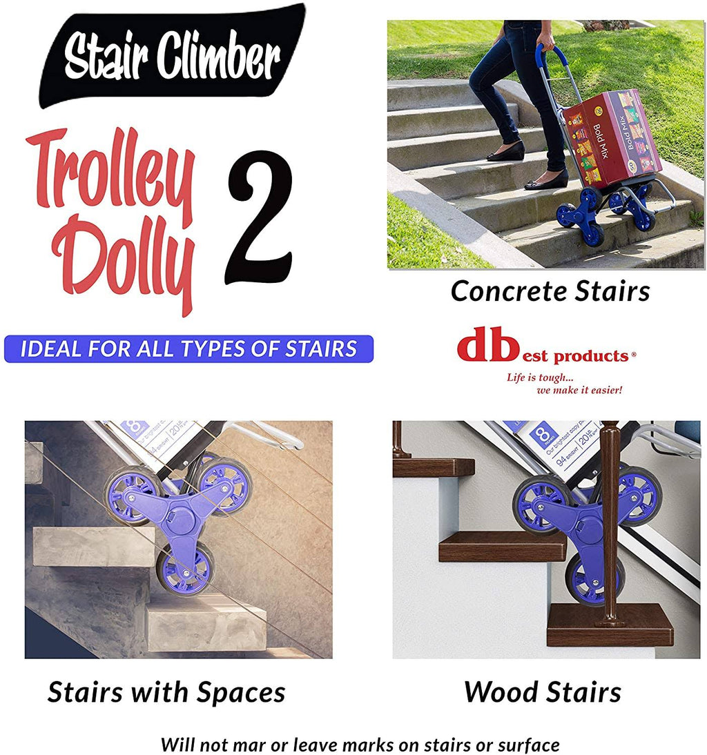 Blue Foldable Grocery Cart N7927