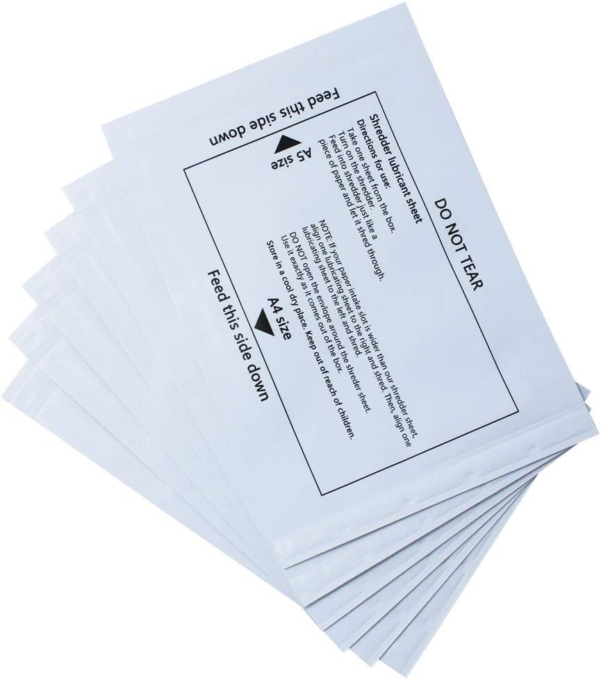 Shredder Lubricant Sheets (30 Pack) U825