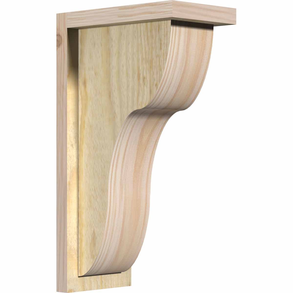 Carmel Rough Sawn Corbel with Backplate, Douglas Fir P1240