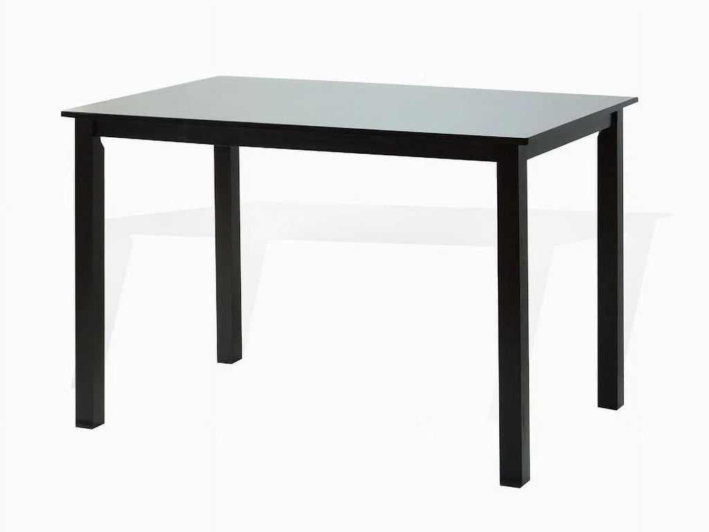 Espresso Rectangular Dining Table and 3 Wood Chairs and Stained Bench Y3134