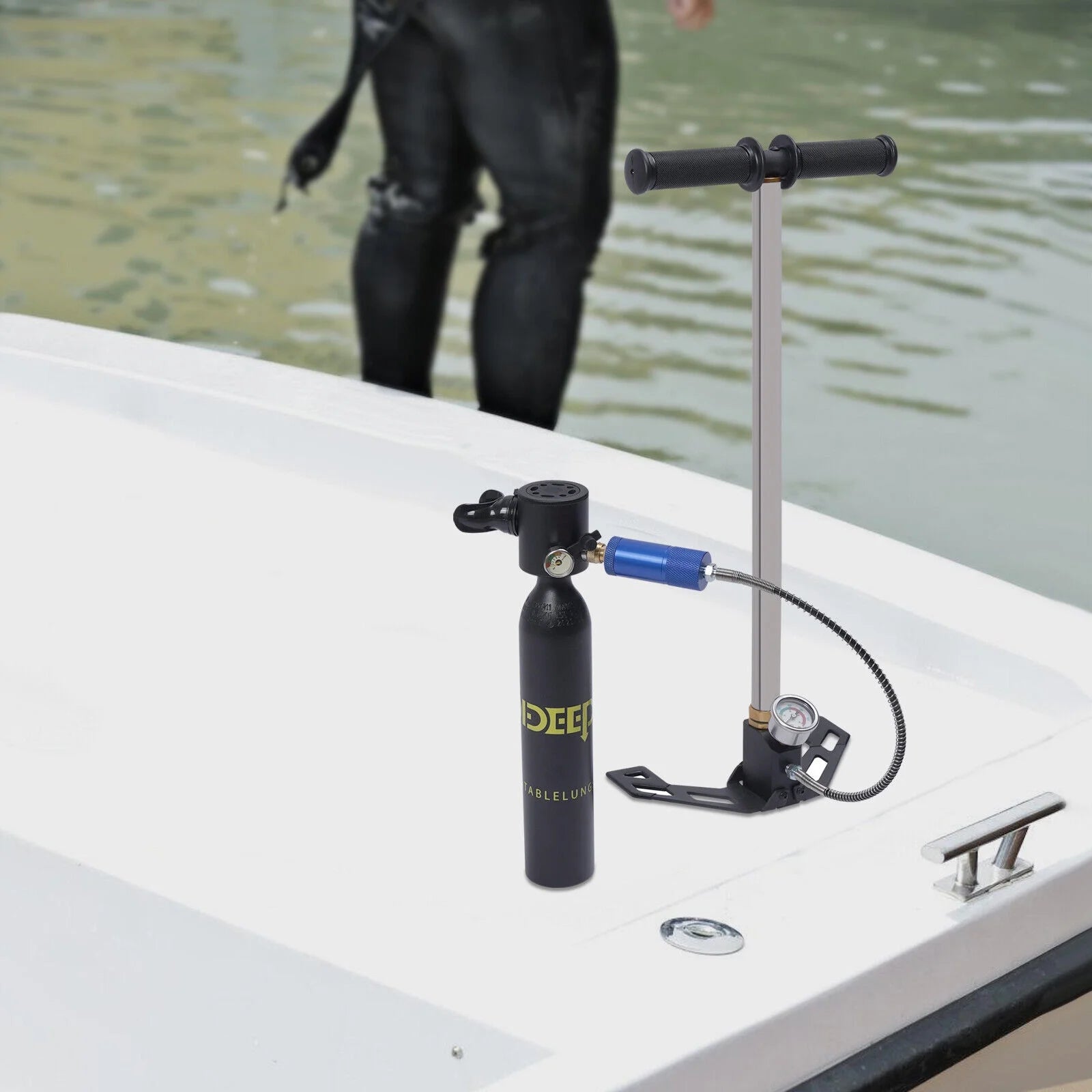 0.5L Oxygen Tank 4500PSI High Pressure Pump Mini Scuba Diving Equipment Tool Kit O829462
