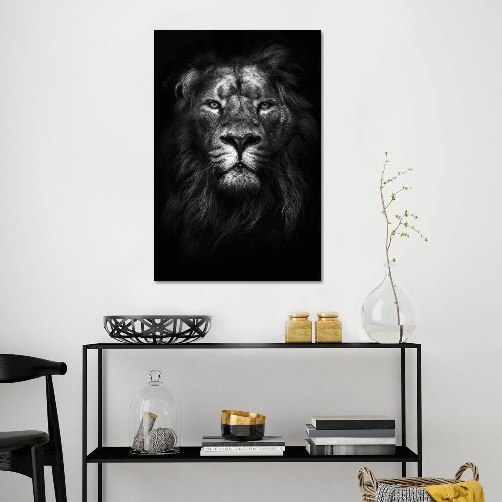 Canvas Wall Decor Prints - Lions Art D796240