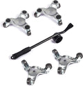 Triangle Iron Furniture Dolly with Universal Wheel 4 Packs (Silver) X488