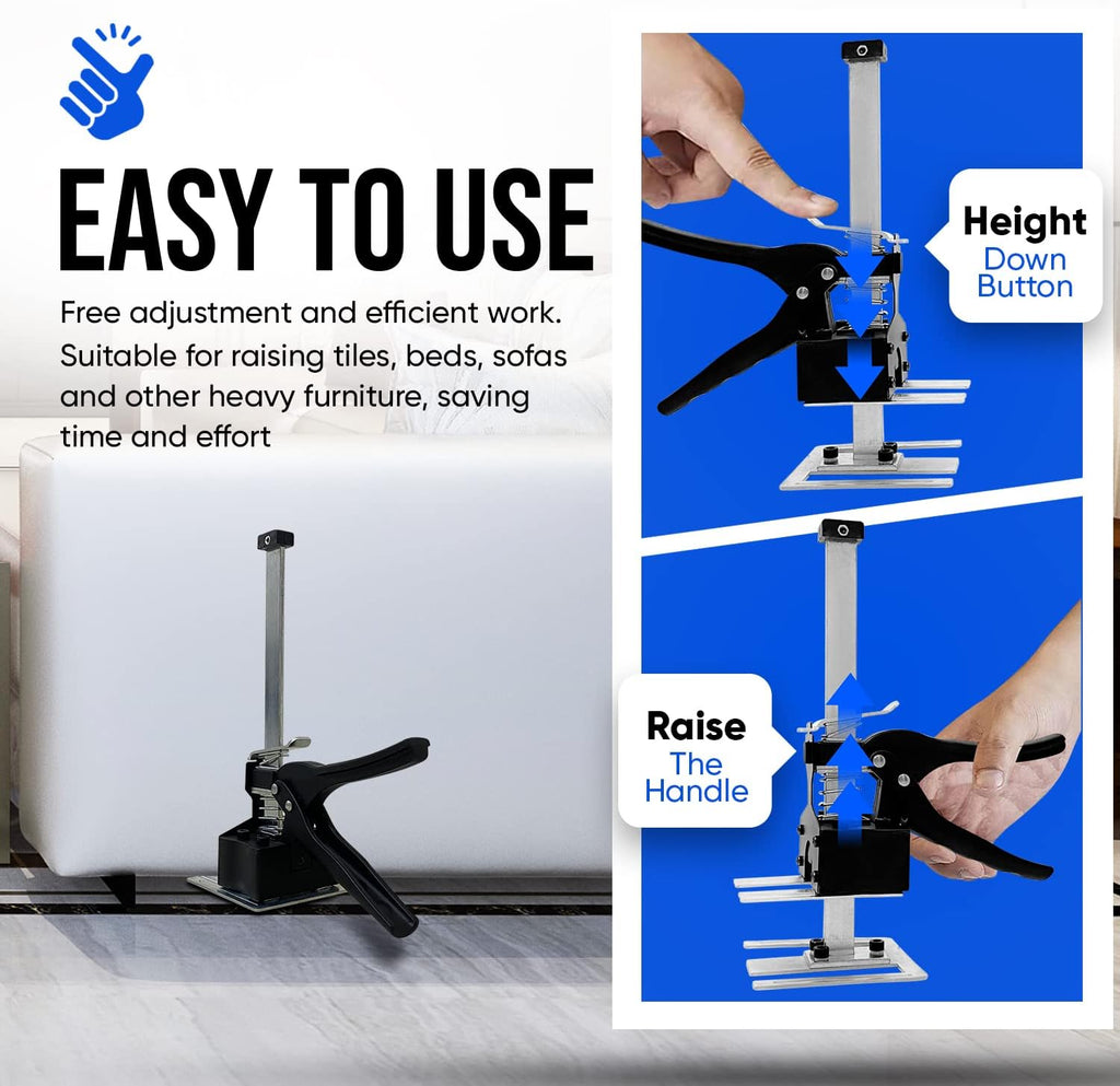 Lever Arm Lifting Cabinet Jack Board Lifter, Pack of 2 J51045