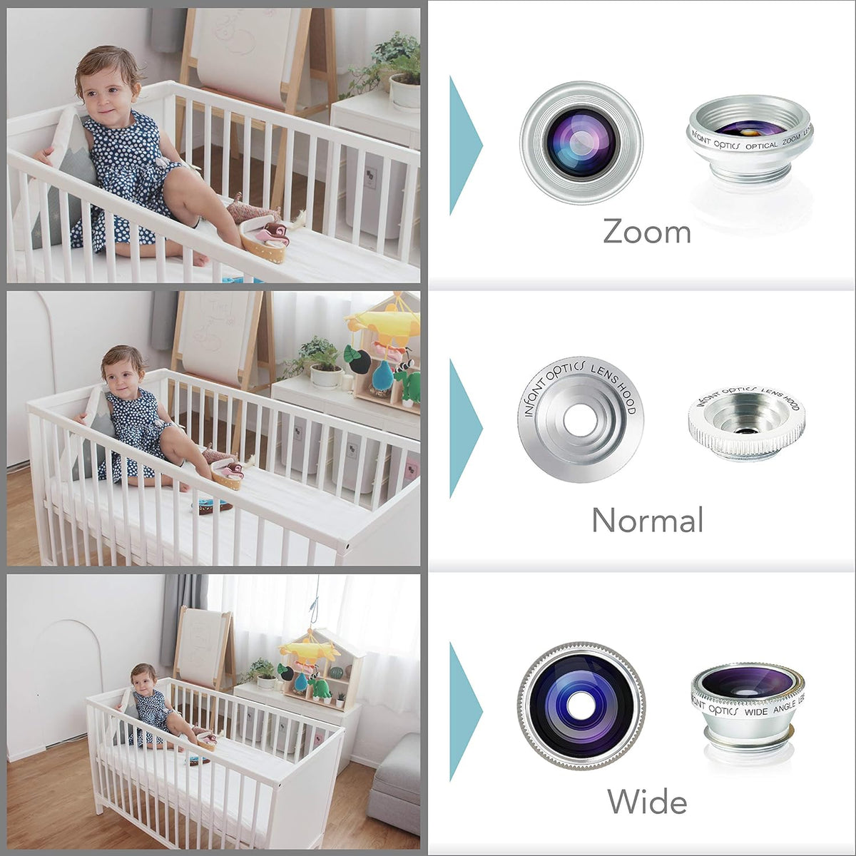 Video Baby Monitor with Interchangeable Optical Lens A455640