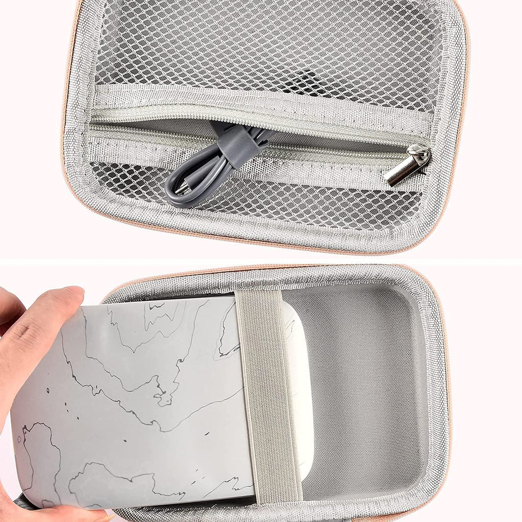 Case Compatible with HP Sprocket Select Portable/ 2nd Edition Instant Photo Printer, Travel Carrying Organizer Holder Fits for Zink Photo Paper, USB Cable and More Accessories(Box Only) Pack of 2 E402