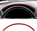 Carbon Fiber Center Console Dashboard Screen Frame Trim Sticker Accessories (Red) Pack of 2 F534955