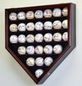 Cherry Baseball Ball Display Case Cabinet K780