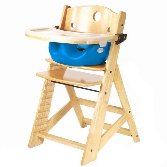 Espresso/Aqua High Chair with Infant Insert and Tray D49771
