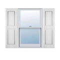 12 inchw x 47 inchh Vinyl Williamsburg Double Panel Shutters K94466