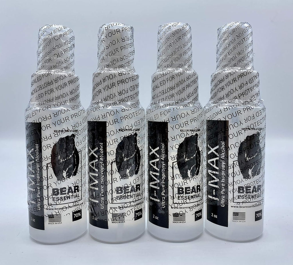 High Purity USP Grade Isopropyl Alcohol 99.5+% 20 Liters with Four 2 oz USP Grade IPA 70% Spray Bottles A449875