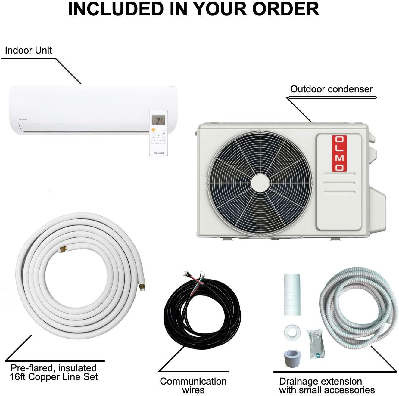 Ductless Mini Split AC/Heating System with Heat Pump Q4058