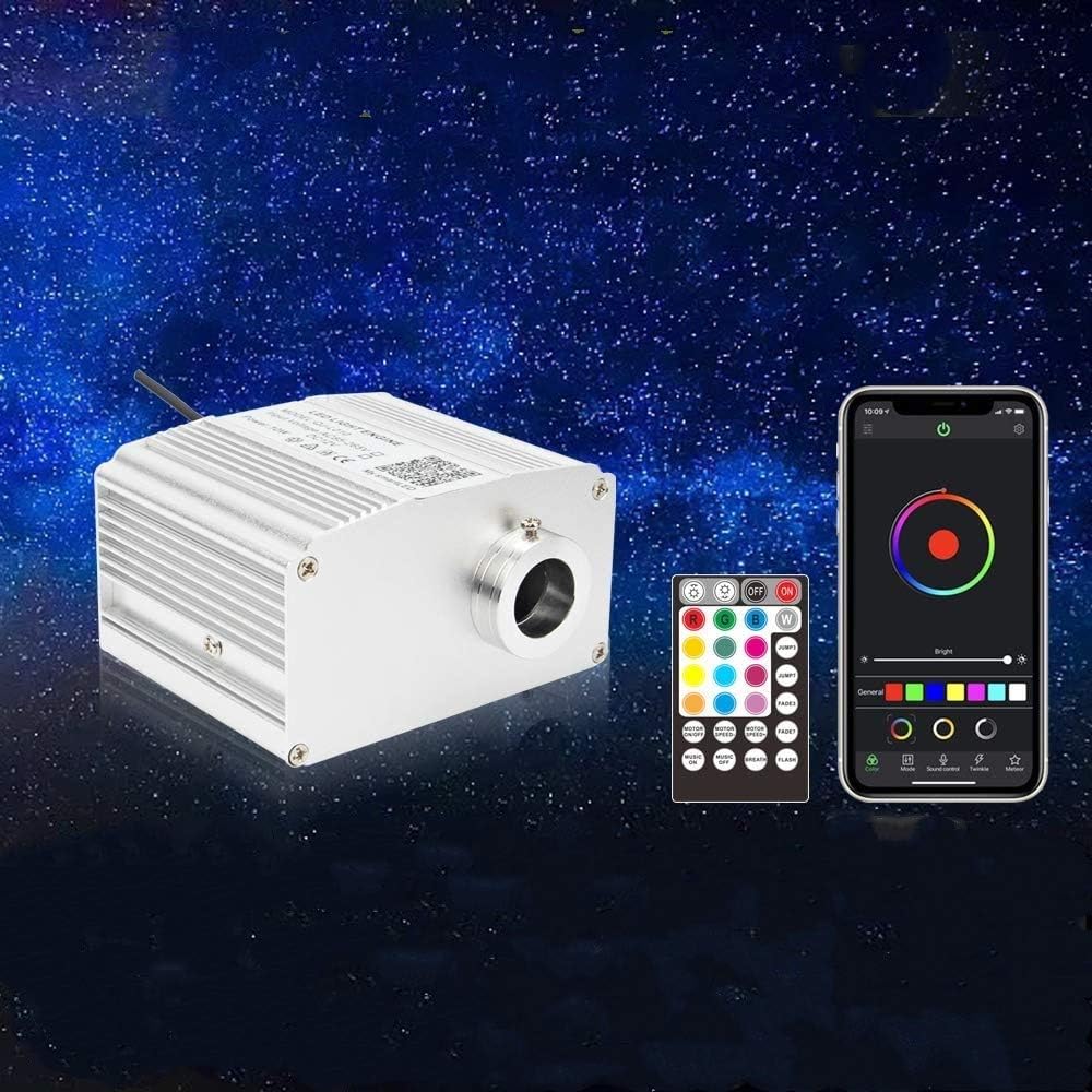 Bluetooth Fiber Optic Light Engine with Remote Control Pack of 2 W924342