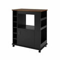 Black Kitchen Cart G2117