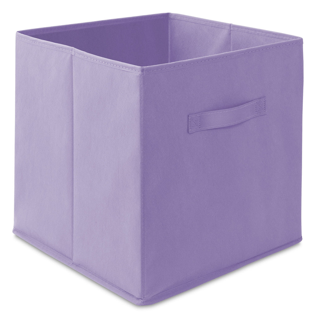 Set of 6 Fabric Storage Cube Bins, Lavender Purple U3541