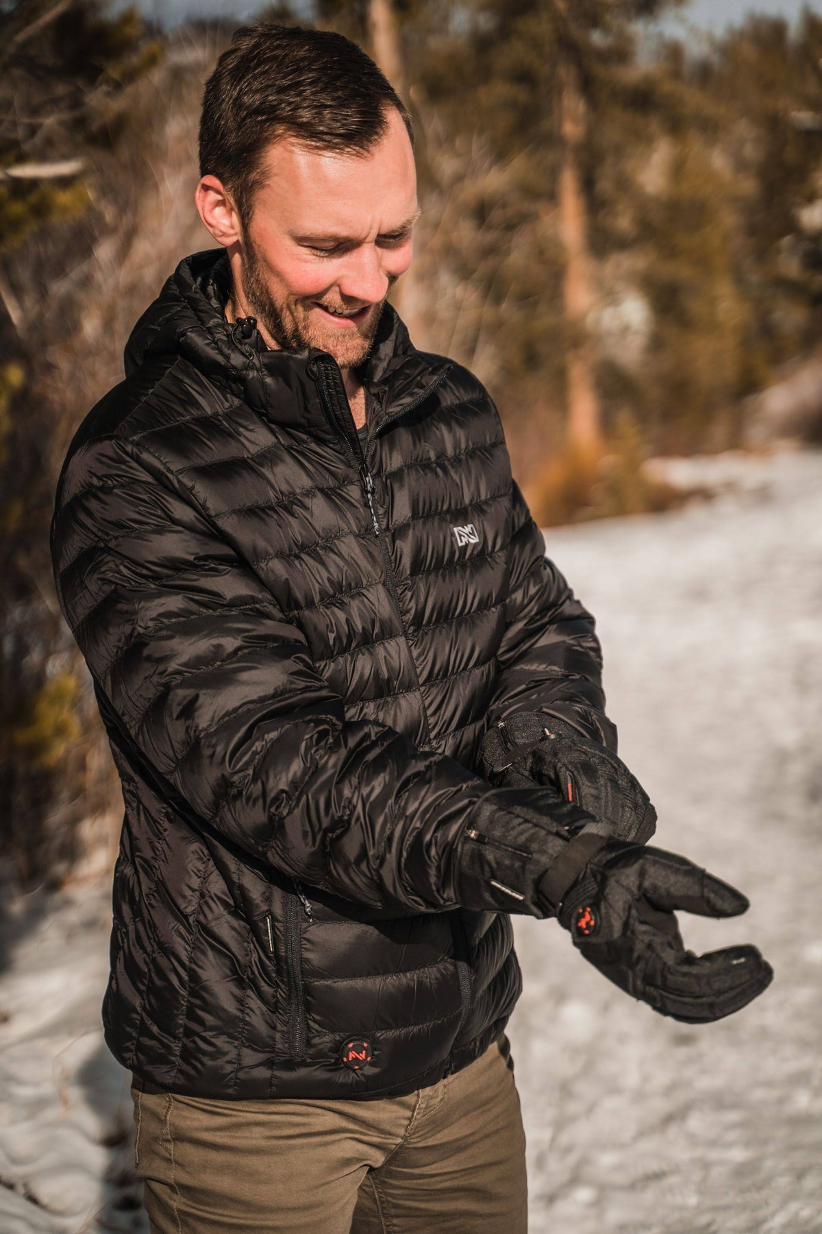 Heated Storm Glove, Black, Small V99125