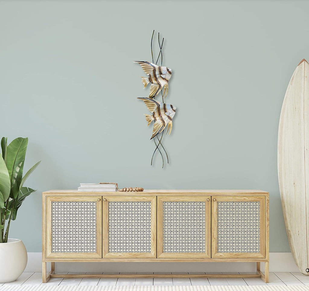 Contemporary Coastal Metal Wall Decor Pack of 2 G366395