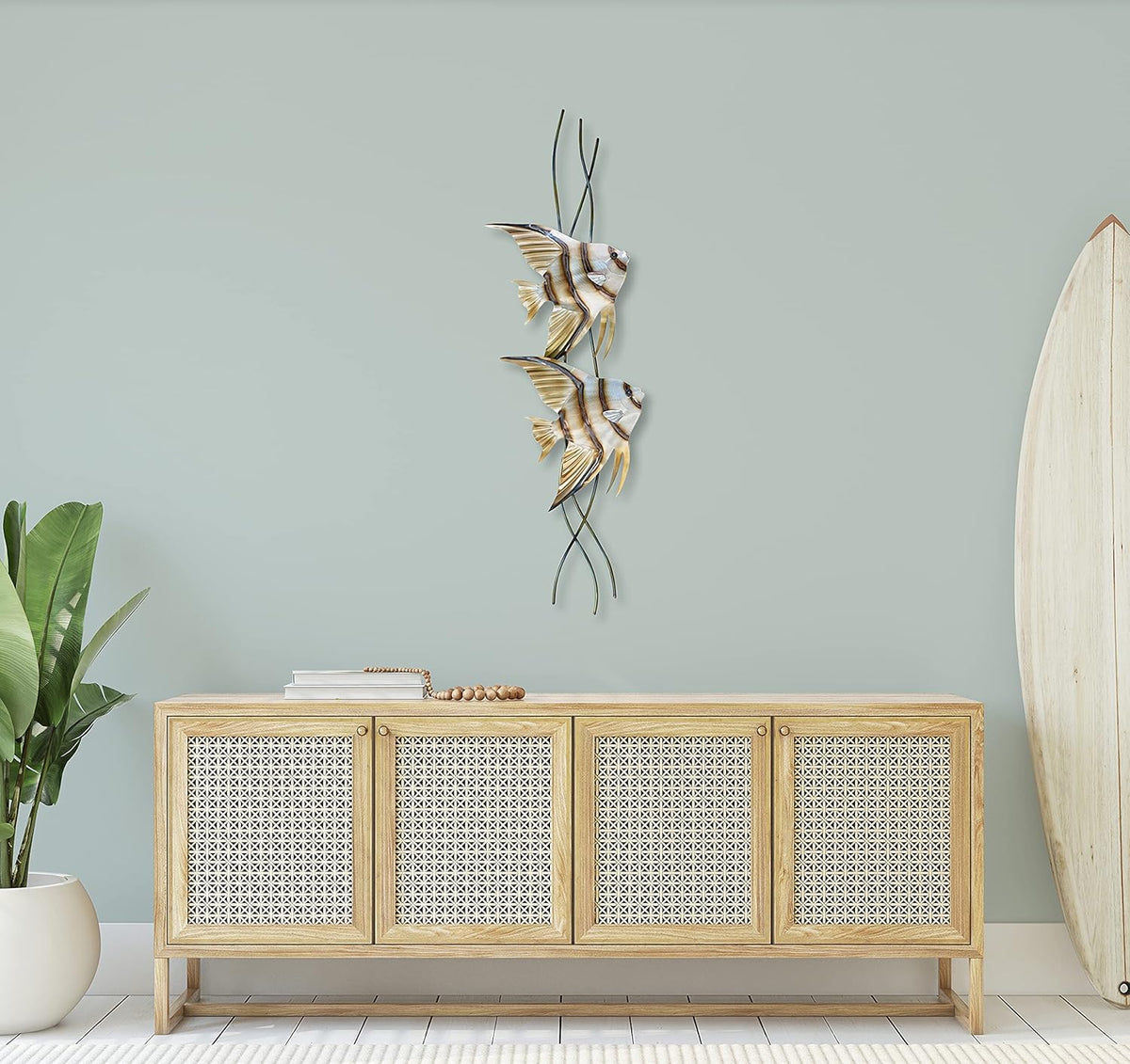Contemporary Coastal Metal Wall Decor Pack of 2 G366395