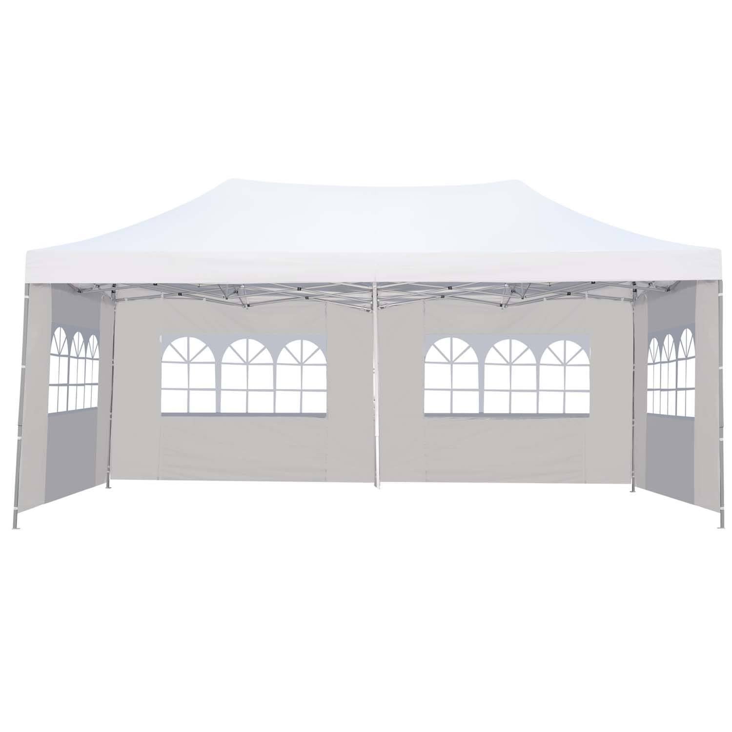 White 10x20 ft Pop Up Canopy Tent Z490
