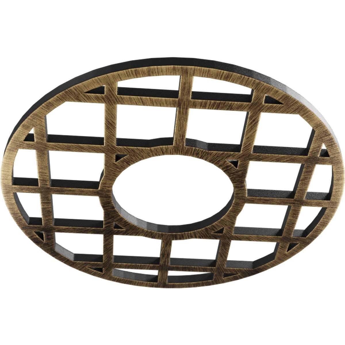 34x22OD x 12 3/8x22ID x 1x22P PVC Pierced Ceiling Medallion Y944091