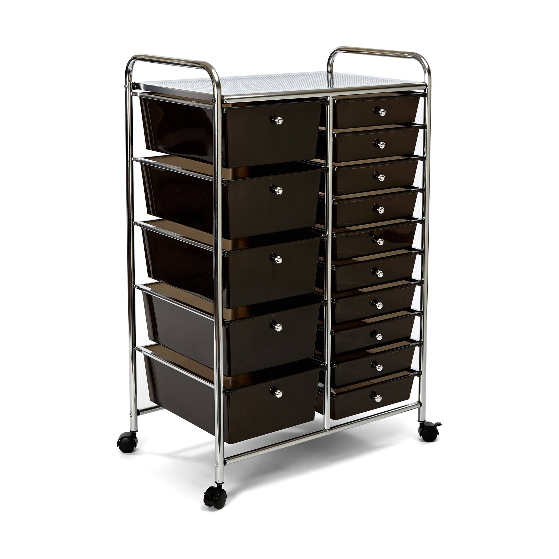 15-Drawer Black Organizer Cart M682594