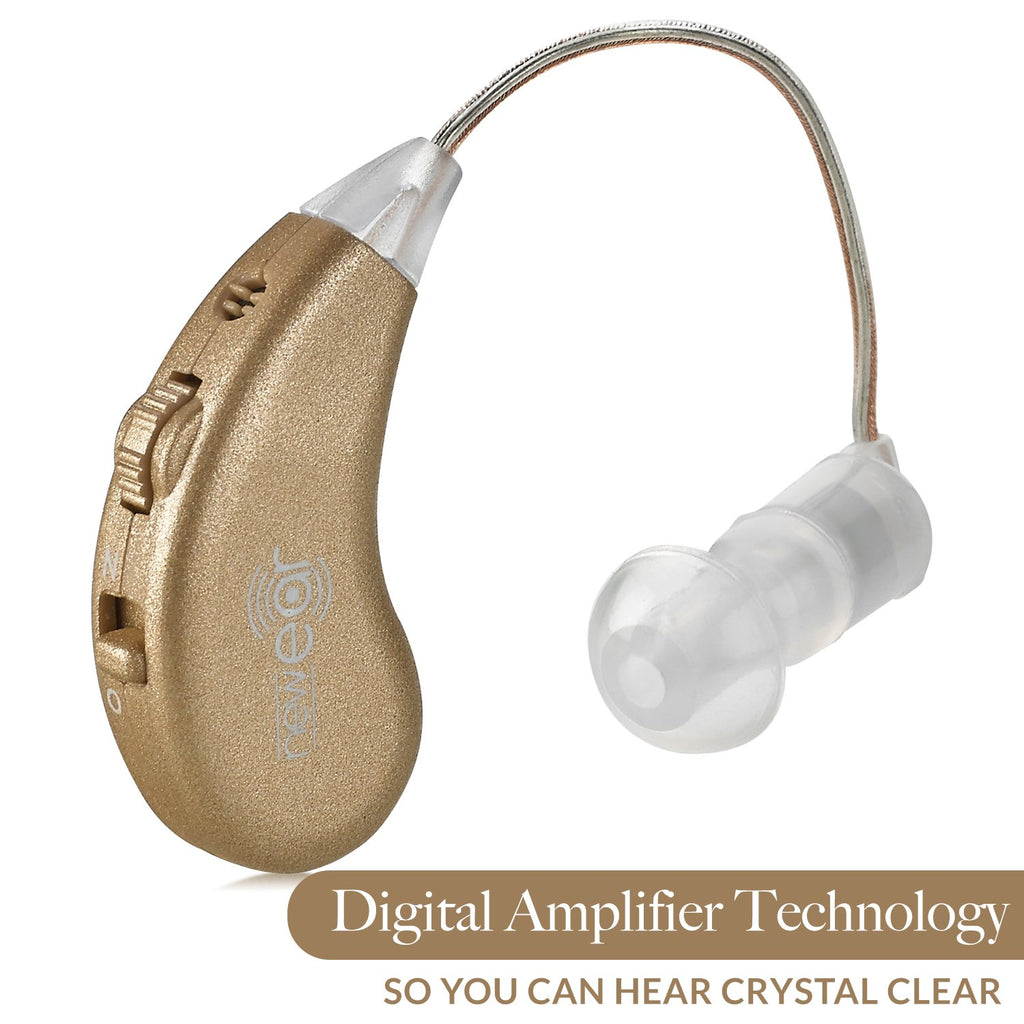 Rechargeable BTE Personal Sound Amplifier Pair with USB Dock O7289