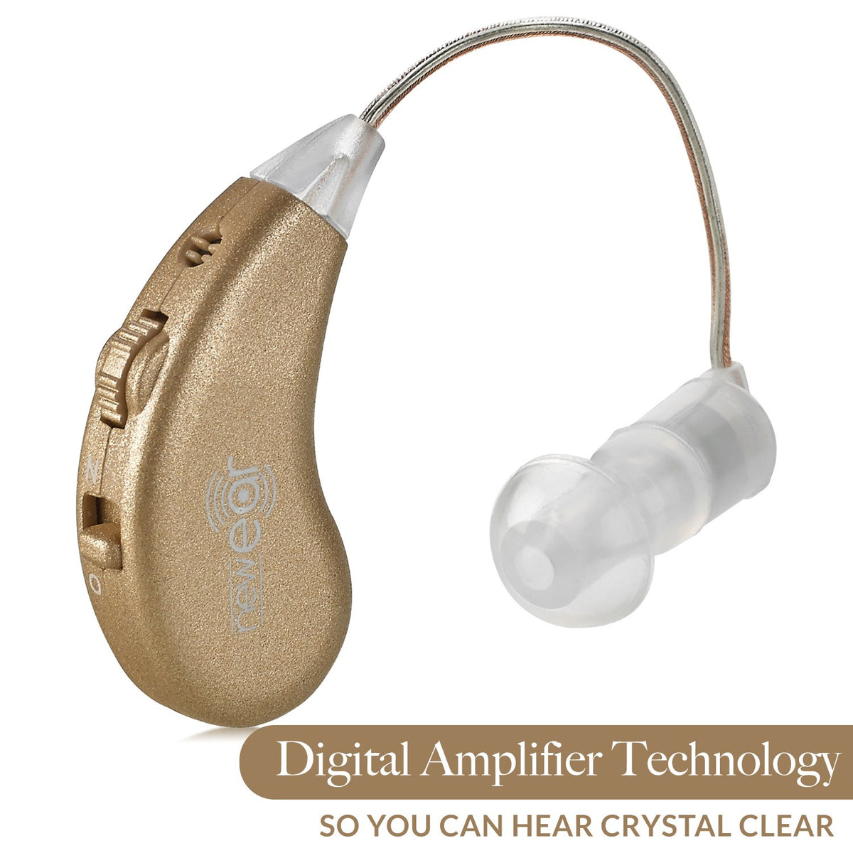 Rechargeable BTE Personal Sound Amplifier Pair with USB Dock O7289