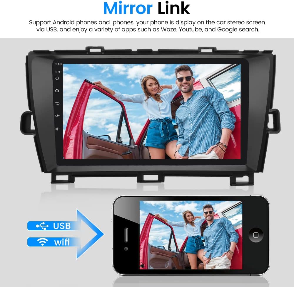9 Inch Touch Screen Car Radio Stereo with Carplay Bluetooth Navigation L7644