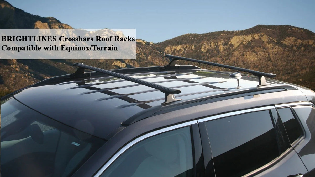 Black Aluminum Roof Rack Crossbars, Set of 2pcs C593