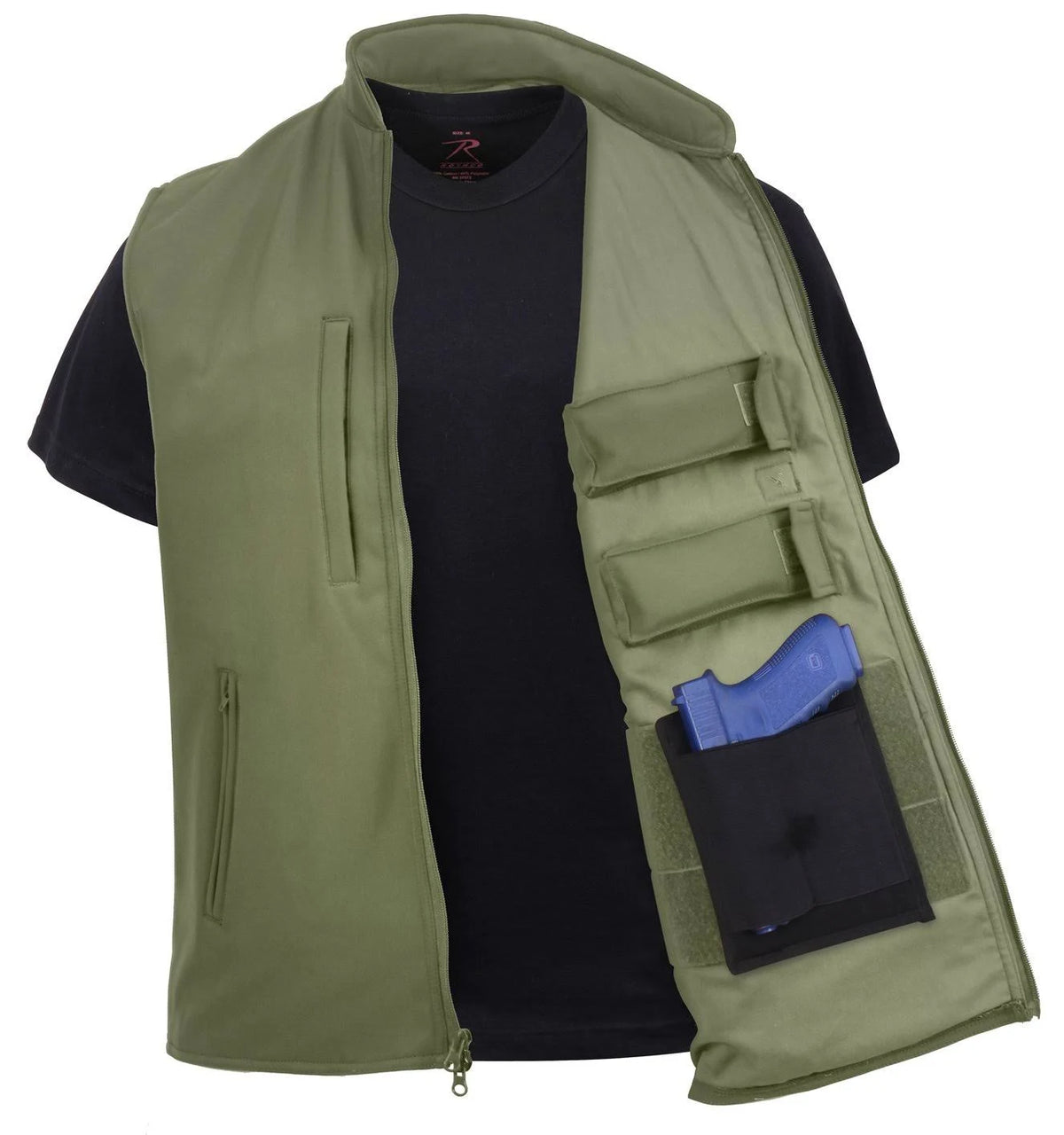 Black Soft Shell Vest W2547
