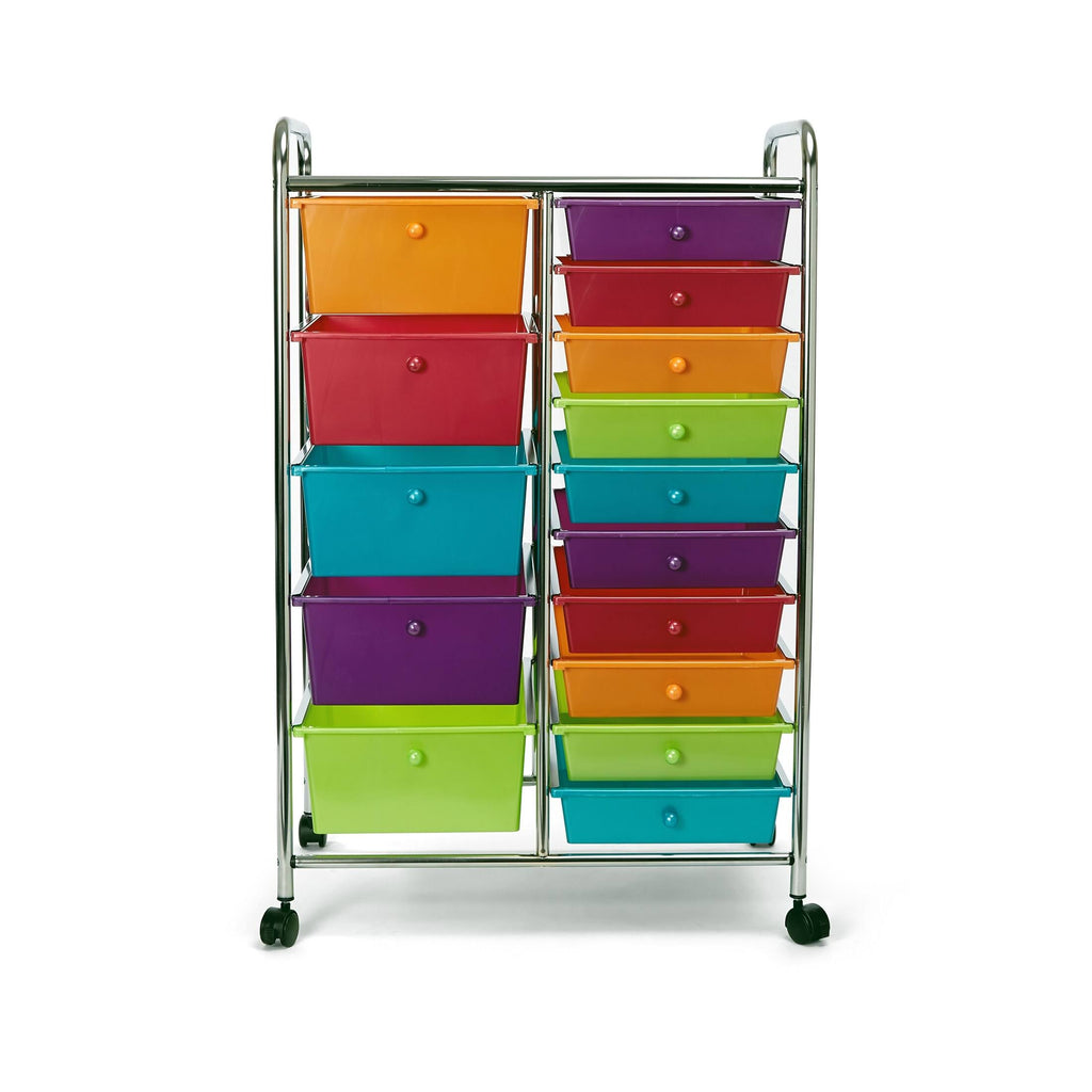 15-Drawer Black Organizer Cart M682594