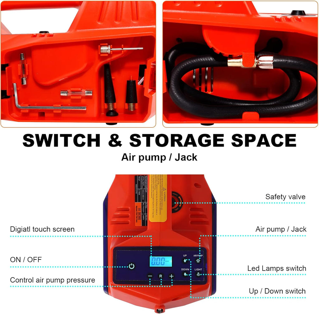 5 Ton Electric Hydraulic Car Jack with Touch Screen K71974