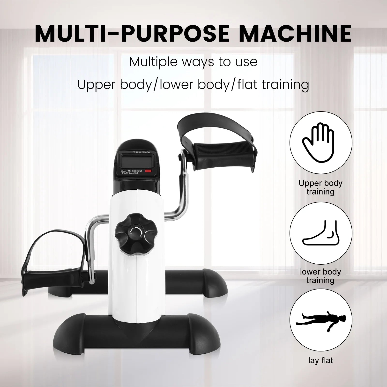 Desk Bike Pedal Exerciser with LCD Screen Display A328
