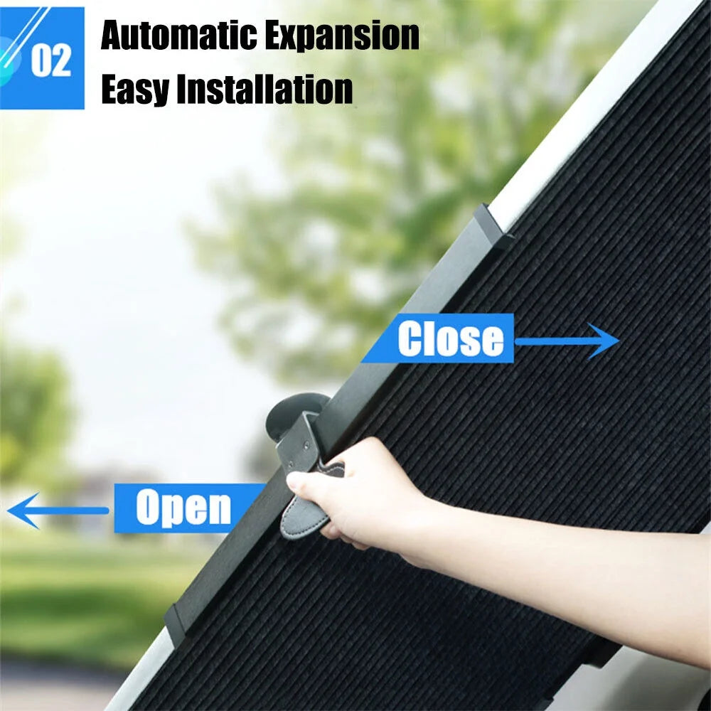 Retractable Car Windshield Sun Shade Cover Z145334