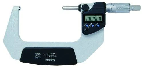 Spherical LCD Face Micrometer with Ratchet Stop B68984
