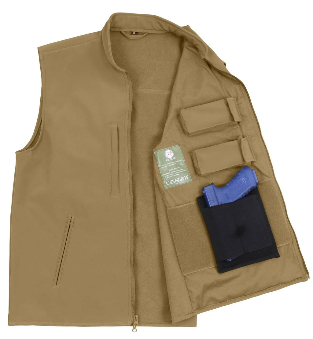 Black Soft Shell Vest W2547