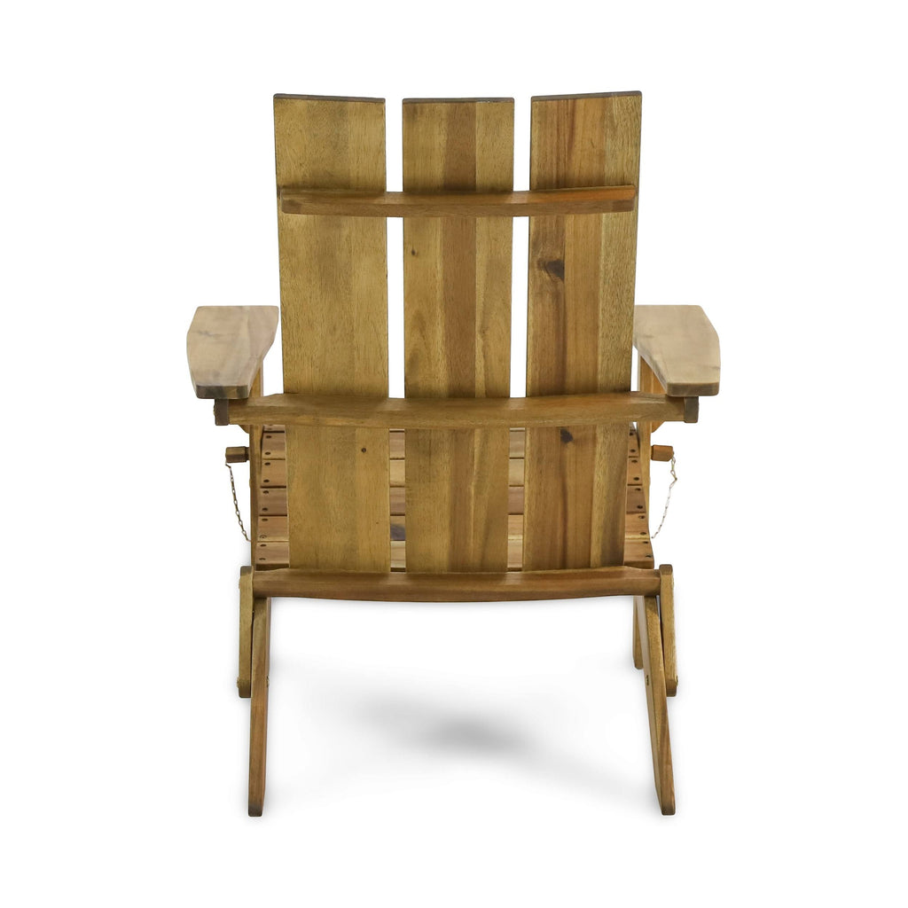 Acacia Wood Foldable Adirondack Chair X3007