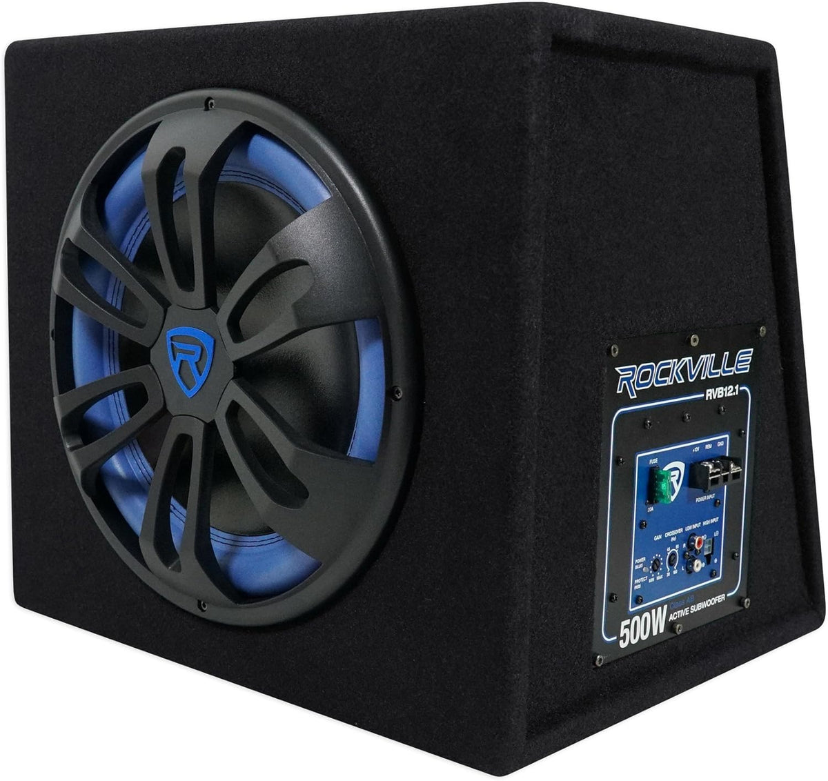 12 Inch 500W Active Powered Car Subwoofer with Sub Enclosure Box O27303