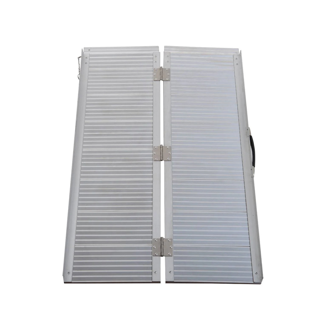 Lightweight Aluminum Alloy Folding Wheelchair Carrier Ramp with Carrying Handle Q50666