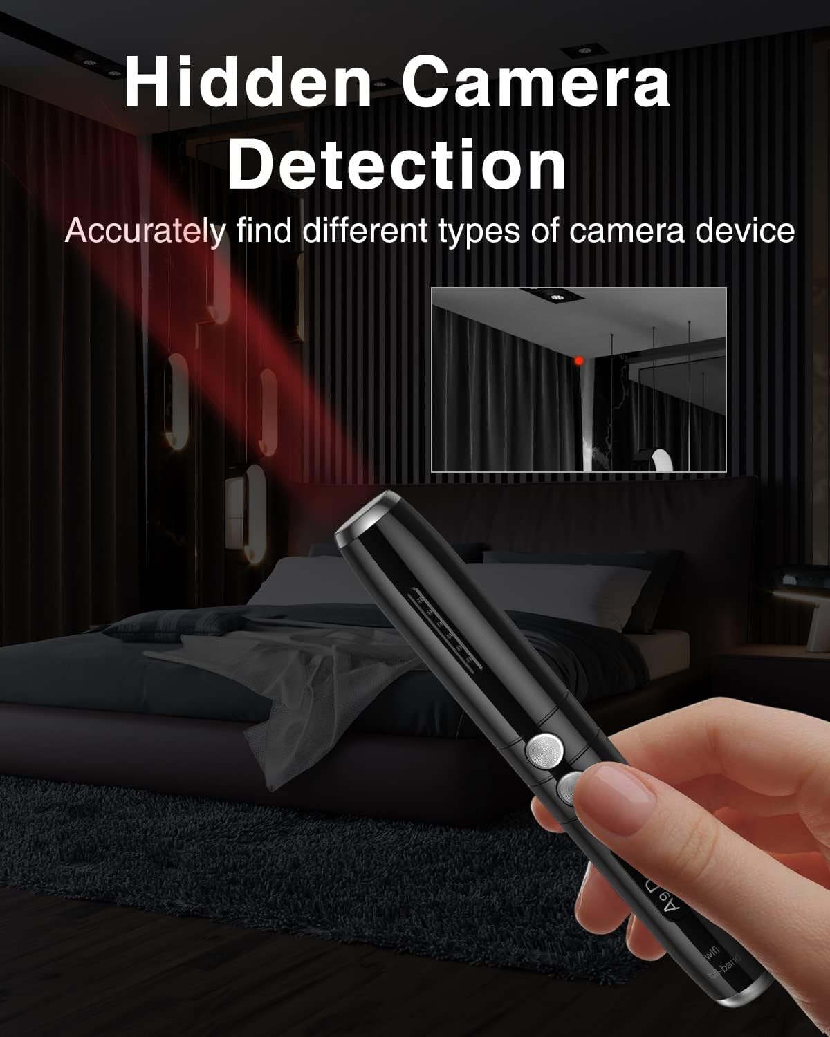 Hidden Camera Detector with 3 Modes, 5 Levels Sensitivity R50111