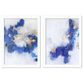 2 Piece White Framed Print Set O17722